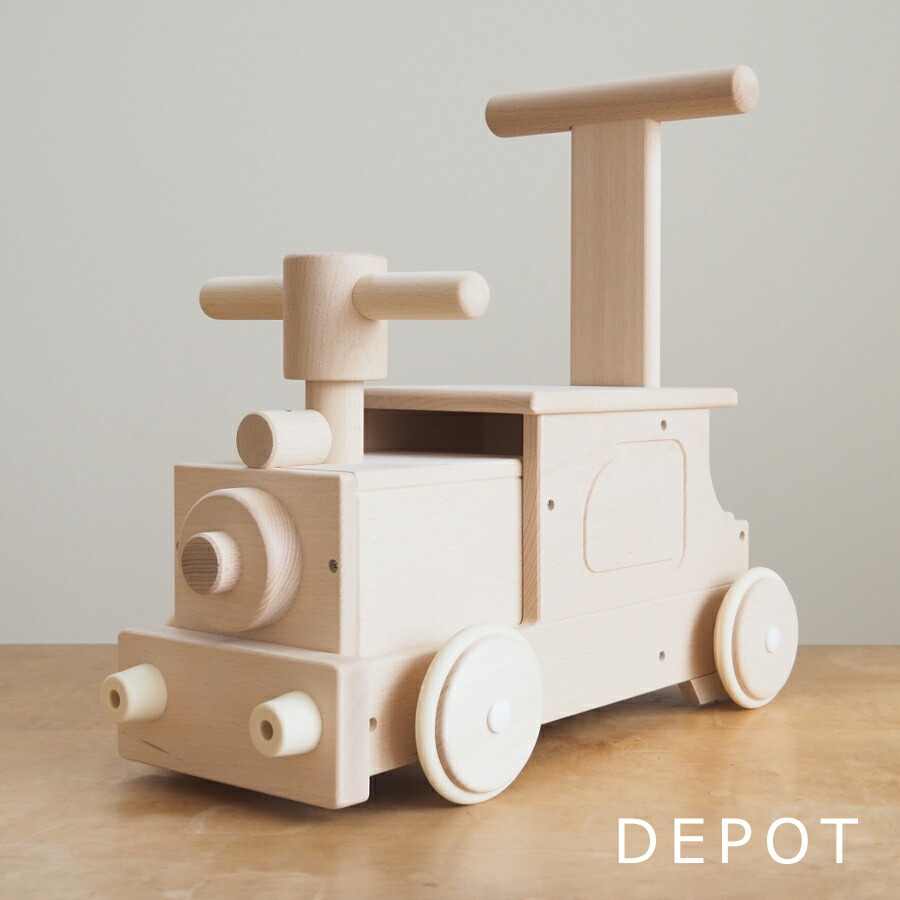 手押し車 赤ちゃん 森のピイポートレイン （ 木製 日本製 国産 ギフト プレゼント 男の子 女の子 誕生日 クリスマス 子どもの日 ） 別売ネームプレート 取り付け可能 児童館