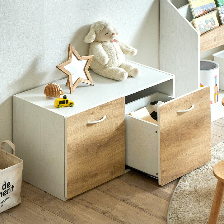 【5%0FFクーポン配布!】【大きな2杯の引き出し/スライドレール仕様】おもちゃ箱 taro(タロ) おもちゃ入れ 収納BOX 玩具箱 玩具収納 おもちゃ 収納 ボックス 引き出し収納 おもちゃばこ トイボックス toy box リビング収納 リビングラック 木製 おしゃれ 子供部屋