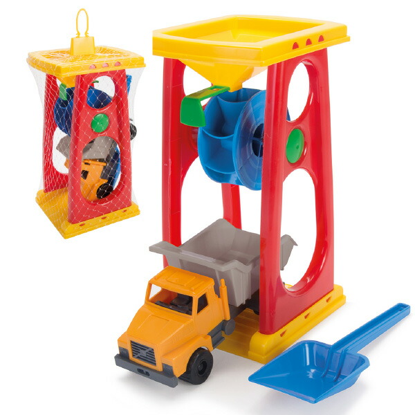 BorneLund ボーネルンド ダントーイ サンドミル トラック付き〜北欧デンマーク・ダントーイ社の砂場遊び以外にもお風呂でも大活躍のトラック付きサンドミルです。(HP1635)