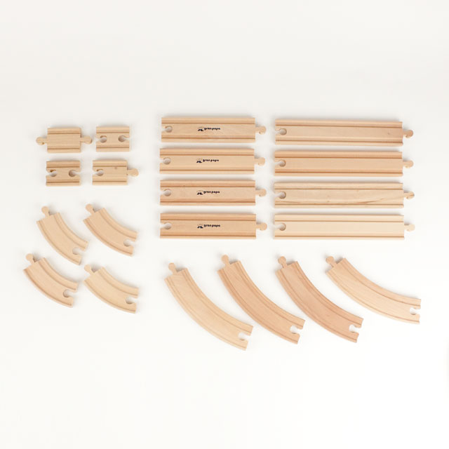 brio 互換【マキシム 木製レール 拡張パーツC 基本拡張セット 】ブリオ 4歳 木の 木製レール 汽車 電車 木製玩具 入園 お祝い ポイントアップ対象外