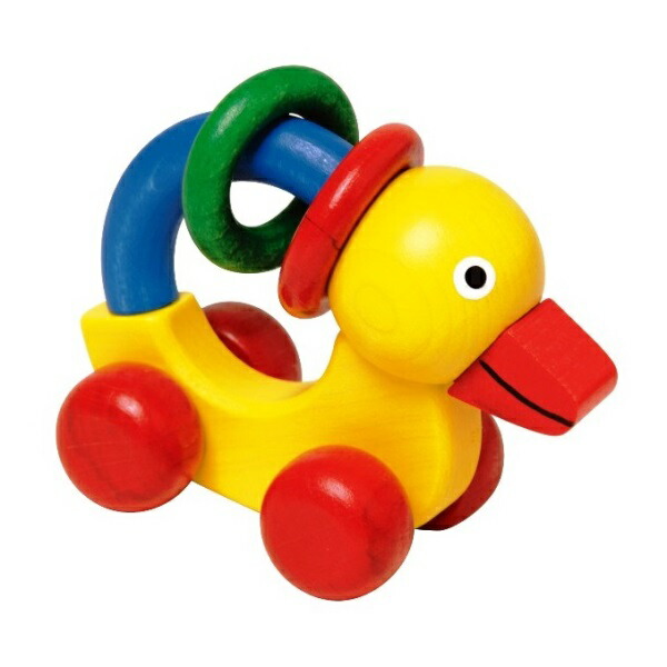 木のおもちゃ ベビー ラトル NIC ニック ベビーダック NC61325
