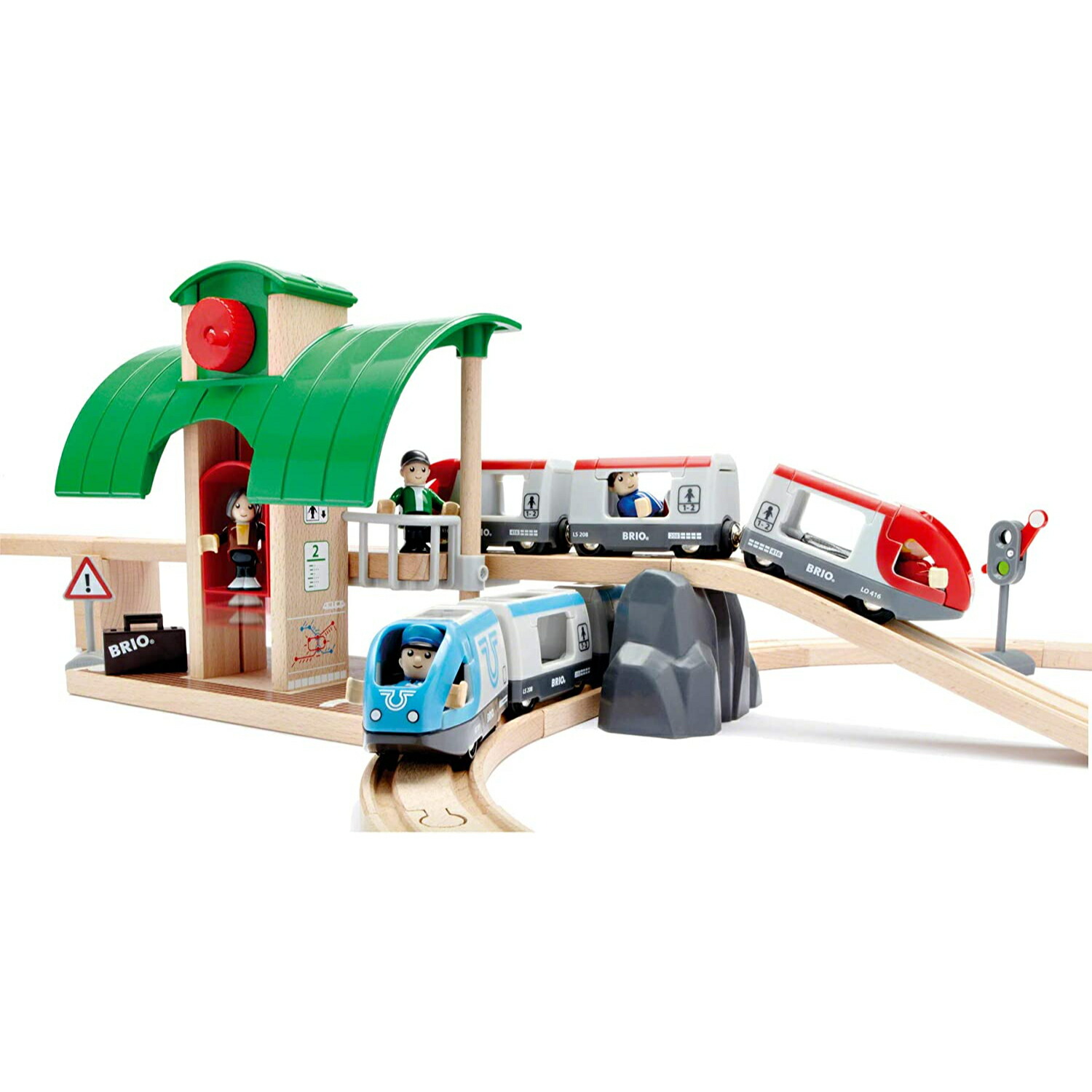 BRIO ブリオ WORLD トラベルレールセット 全42ピース 対象年齢 3歳~ 電動車両 電車 おもちゃ 木製 レール 正規輸入品