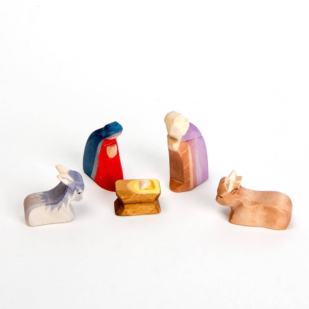 66510 ミニ聖家族5点 木箱入り: