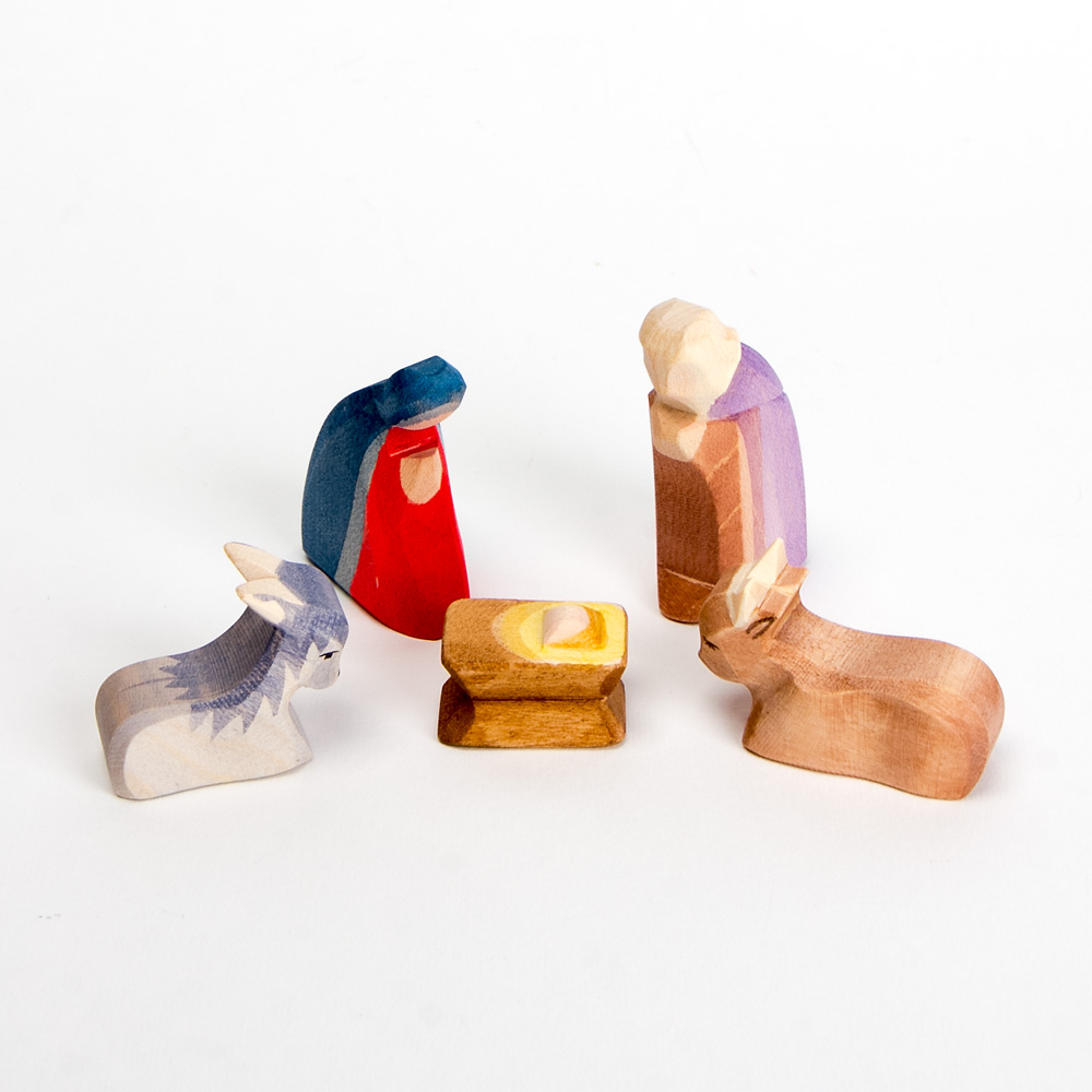 66510 ミニ聖家族5点 木箱入り: