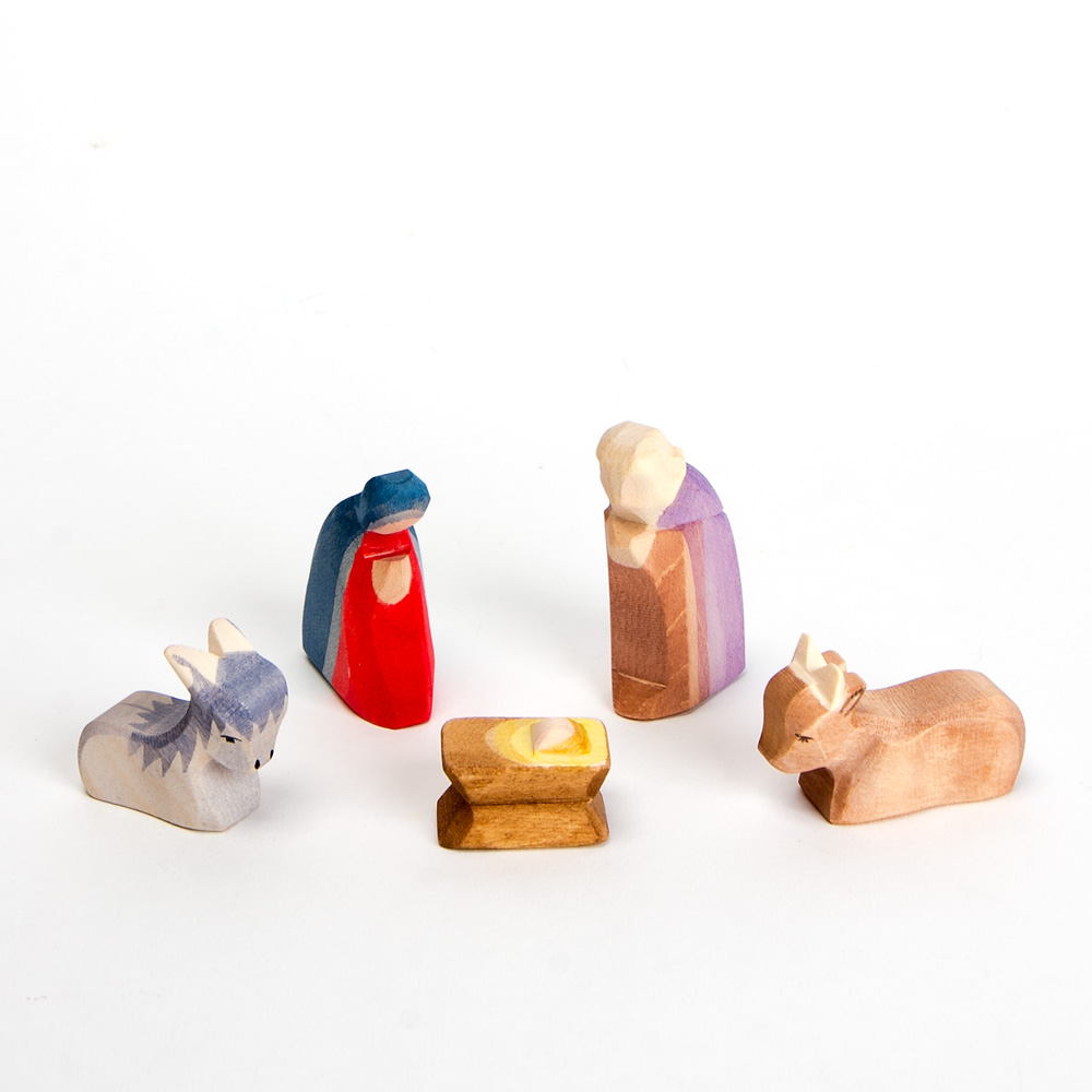 66510 ミニ聖家族5点 木箱入り: