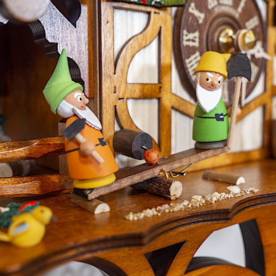 Q1101S/9W 鳩時計・白雪姫(電池式・壁白):