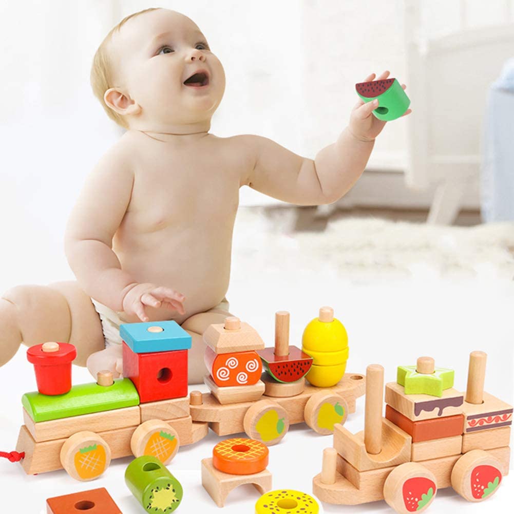 おもちゃ 木製汽車 知育玩具 形状認識 色認識 啓蒙教具 積み木 機関車 引っ張って 木製おもちゃ 木製ツールボックス 木の機関車 木のおもちゃ プレゼント ギフト