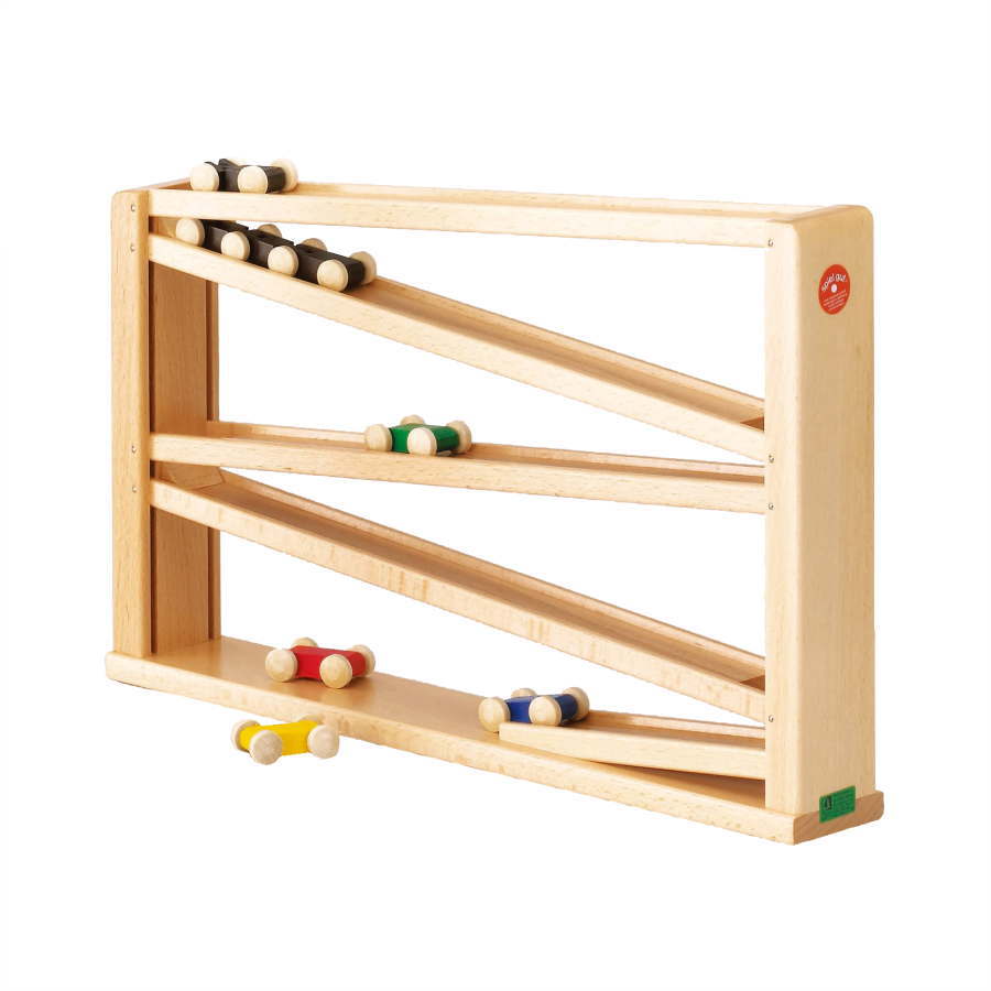 クネクネバーン・大 ベック社 トレインカースロープ 車 BE20007 正規輸入品 木のおもちゃ 木製 ドイツ 出産祝 誕生日 楽天