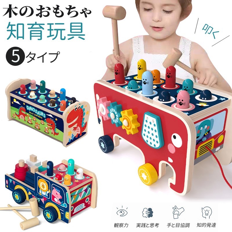 送料無料 知育玩具 おもちゃ 1歳 2歳 3歳 4歳 誕生日プレゼント ハンマートイ 釣り 木のおもちゃ 女の子 男の子 車 大工さん 積み木 マルチな知育玩具