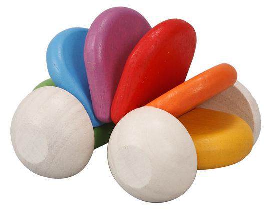 プラントイ 木のおもちゃ ベビー用 カラフル車 ベビーカー 木製玩具 知育玩具