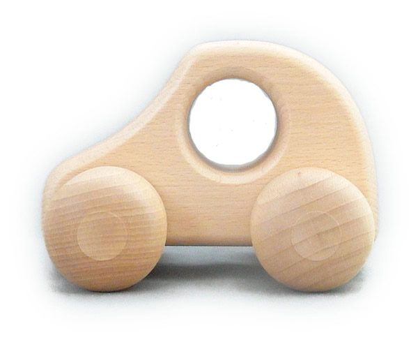 ケラー社　PKW白　keller 木のおもちゃ 車 木製 玩具 出産祝い