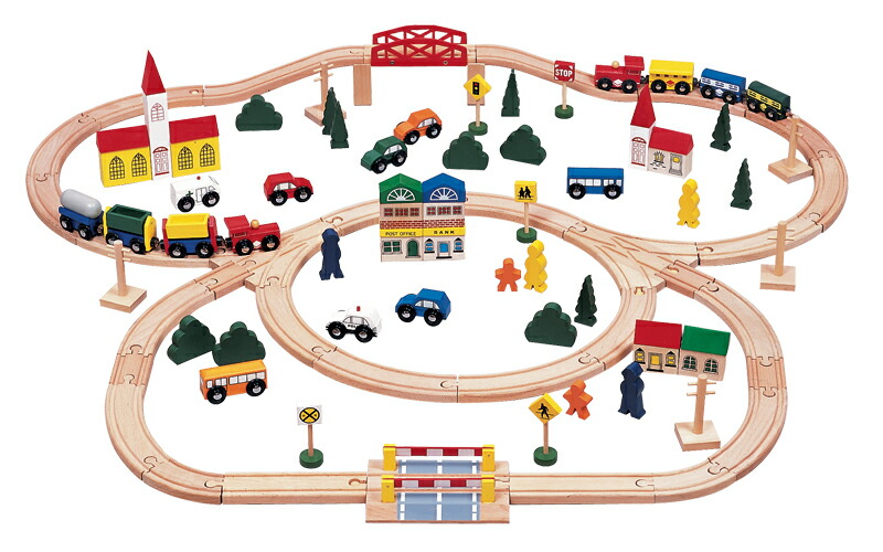 [PR] ★送料無料！★ラッピング可！　『街と鉄道あそび　デラックス（100ピース）』