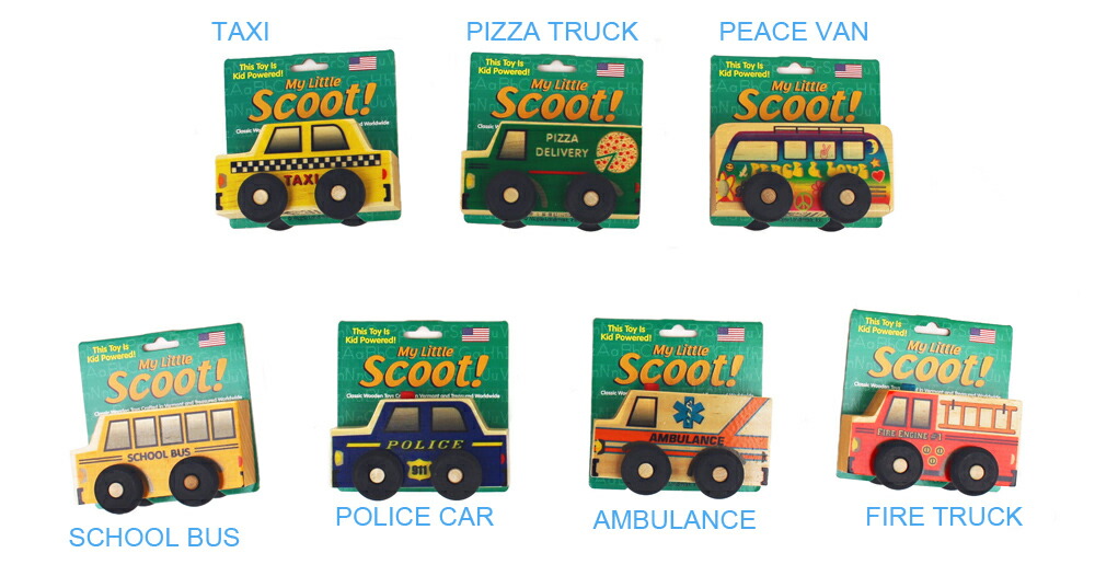 【MAPLE LANDMARK メイプルランドマーク】SCOOT!◇働く車◇木のおもちゃ◇北米産のハードメープル使用//耐久性に優れた素材で小さなお子様が遊ぶおもちゃにぴったり/made in USA