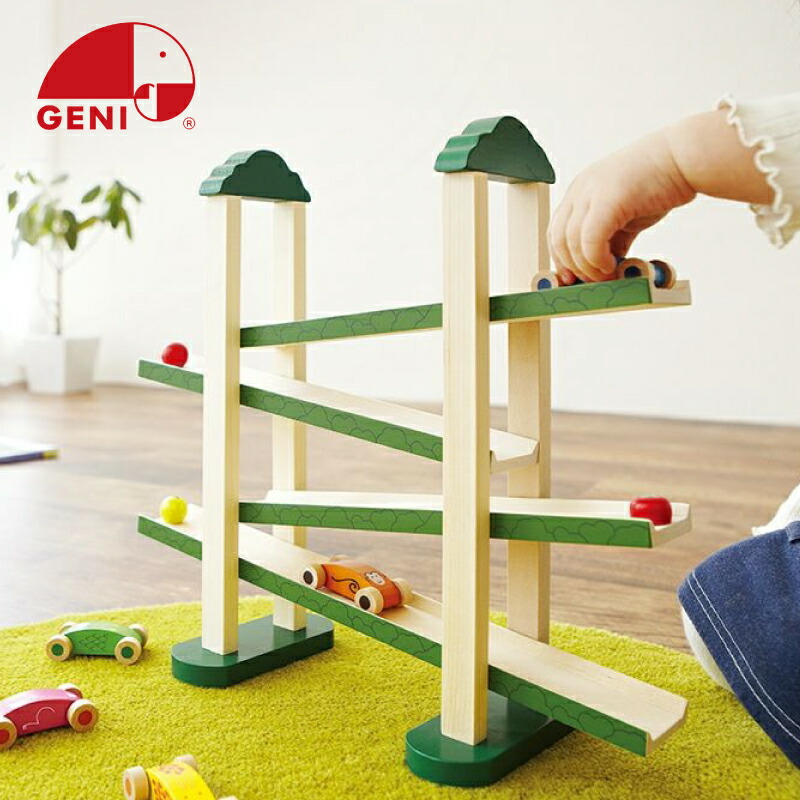 【ラッピング無料】 Ed.Inter エド・インター GENI ジェニ 森のうんどう会 森のあそび道具 知育玩具 学習玩具 スライダー スロープトイ 車 木のおもちゃ 木製 室内 出産祝い ギフト プレゼント 誕生日 かわいい 男の子 女の子 1.5歳 2歳 3歳 4歳 5歳〜 806449 J615665