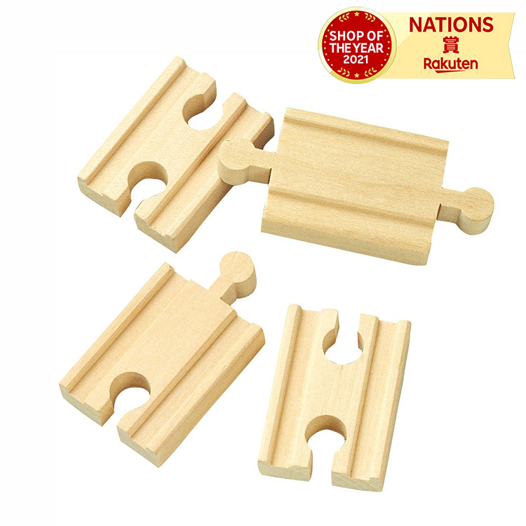 ＼レビュープレゼント／ 電車 木のおもちゃ 鉄道 moku TRAIN レール デコボコレールセット 連結 かんたん かわいい 木製 ポポンデッタ 男の子 女の子 子ども 誕生日 クリスマス プレゼント ギフト