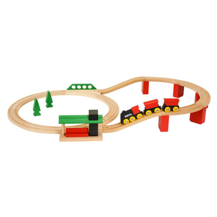 BRIO クラシックDXレールセット木のおもちゃ 知育玩具 電車 おもちゃ ブリオ 電車おもちゃ 知育 玩具 2歳から 木のレール 木の電車 線路 レール 木製 木製玩具 玩具 電車遊び 男の子 女の子 子供 子ども おしゃれ 誕生日 お祝い プレゼント 誕生日プレゼント ギフト