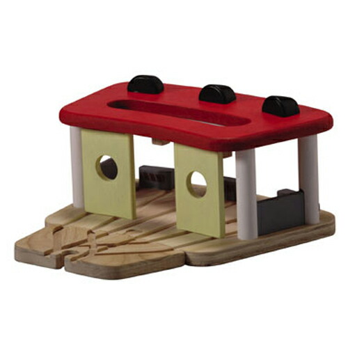 木製 レール プラントイ 機関車庫 木のおもちゃ 電車 レールおもちゃ 子供 誕生日プレゼント 誕生日 男の子 男 出産祝い 3歳 4歳 5歳 女の子 プレゼント 玩具 幼児 キッズ 海外 パーツ 車庫 クリスマスプレゼント