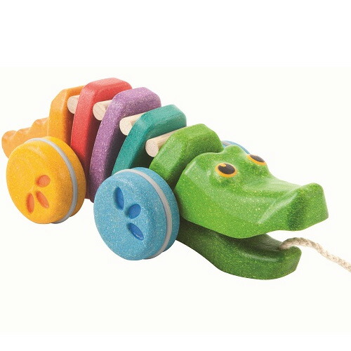 プラントイ レインボーアリゲーター 木のおもちゃ プルトイ プルトーイ 木製 子供 1歳 2歳 3歳 誕生日プレゼント 誕生日 男の子 男 女の子 女 赤ちゃん ベビー 出産祝い 引き車 ベビー玩具 誕生日祝い 幼児 玩具 プレゼント ギフト クリスマスプレゼント
